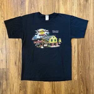 Black vintage Road Hard Cafe Truck Shop T Shirt